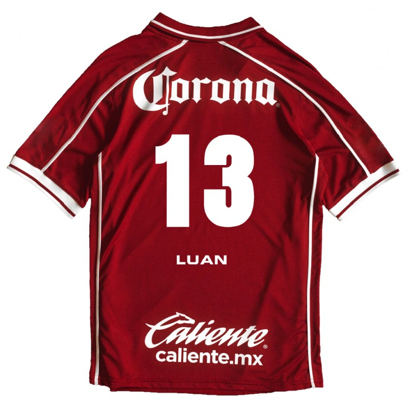 Danxen Hombre Camiseta Luan Garcia Teixeira #13 Blanco Rojo 1ª Equipación 2026/27 La Camisa México