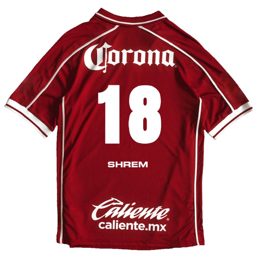 Danxen Hombre Camiseta David Shrem #18 Blanco Rojo 1ª Equipación 2026/27 La Camisa México