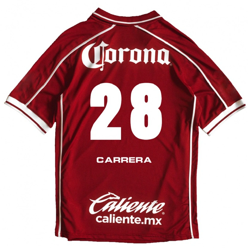 Danxen Hombre Camiseta Nico Carrera #28 Blanco Rojo 1ª Equipación 2026/27 La Camisa México