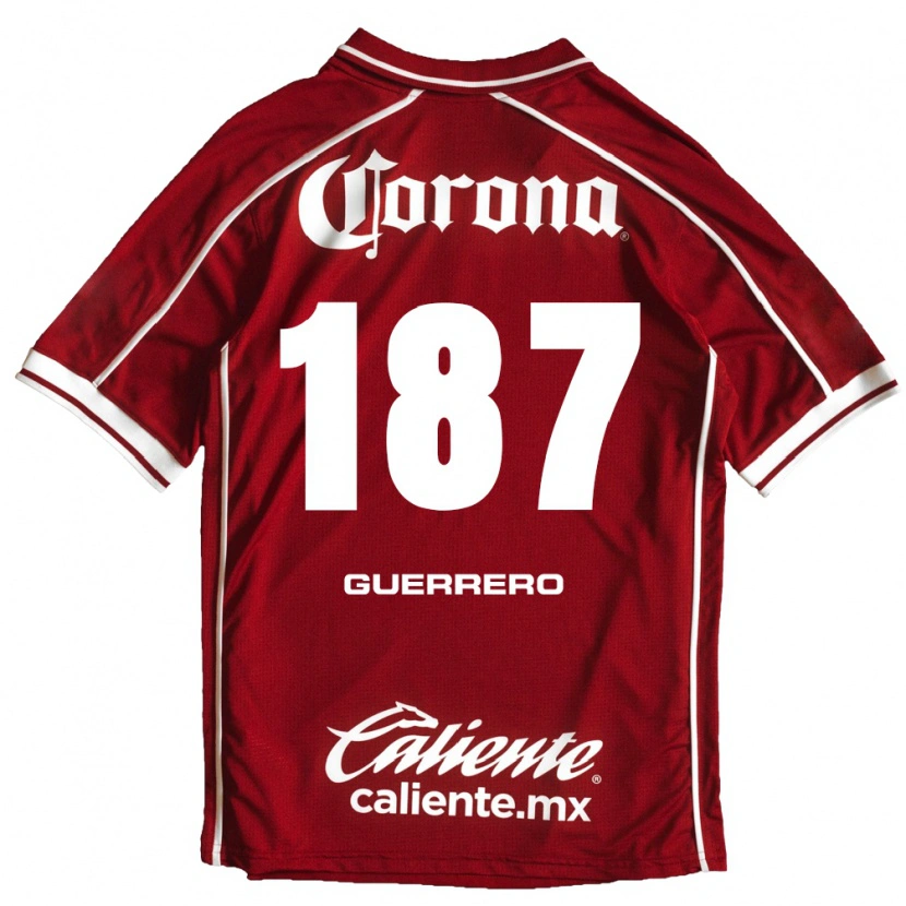 Danxen Hombre Camiseta Dominic Guerrero #187 Blanco Rojo 1ª Equipación 2026/27 La Camisa México