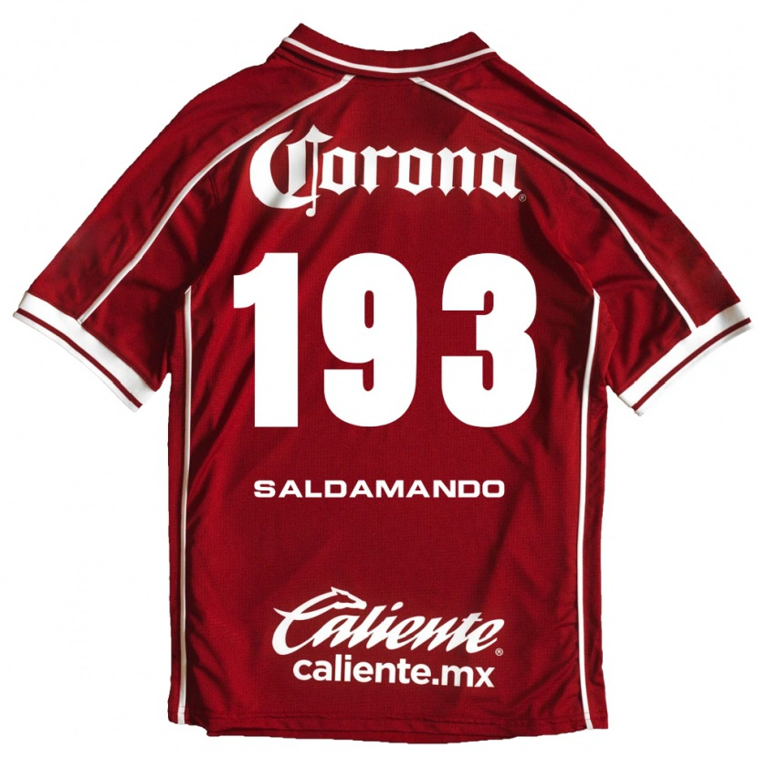 Danxen Hombre Camiseta José Saldamando #193 Blanco Rojo 1ª Equipación 2026/27 La Camisa México