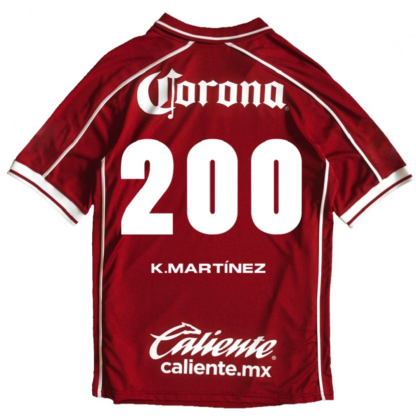 Danxen Hombre Camiseta Kevin Martínez #200 Blanco Rojo 1ª Equipación 2026/27 La Camisa México
