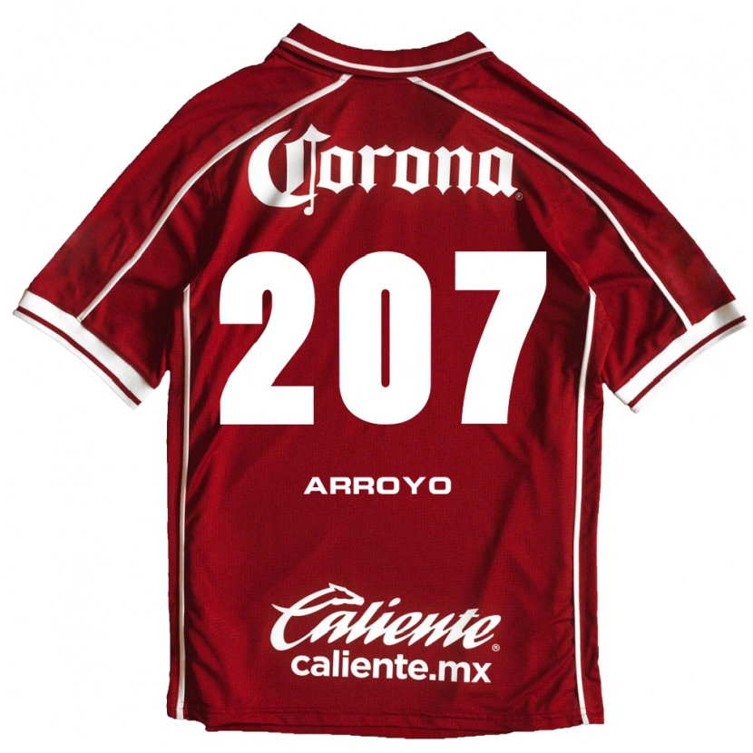 Danxen Hombre Camiseta José Arroyo #207 Blanco Rojo 1ª Equipación 2026/27 La Camisa México