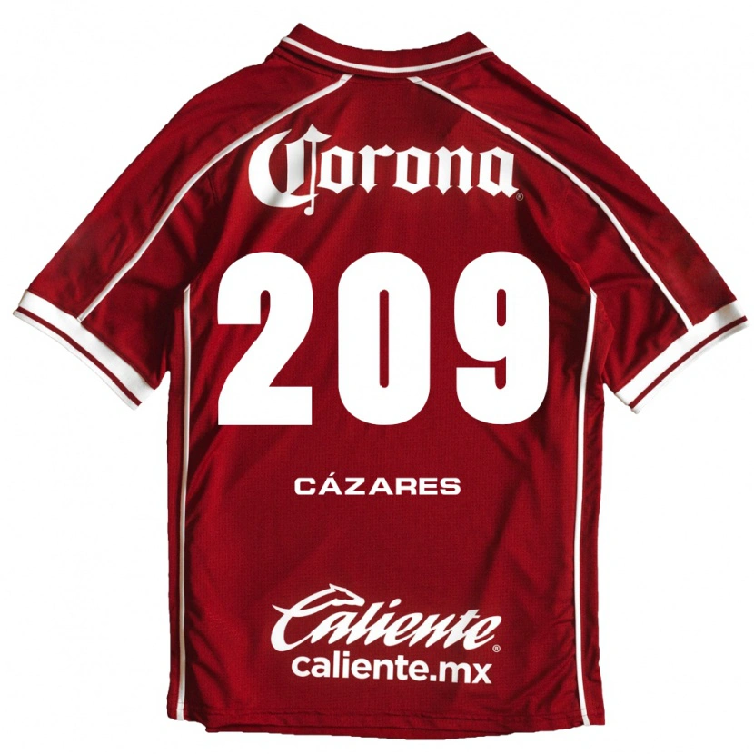 Danxen Hombre Camiseta Dimas Cázares #209 Blanco Rojo 1ª Equipación 2026/27 La Camisa México