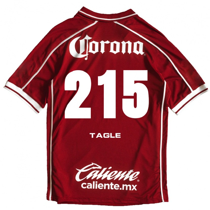 Danxen Hombre Camiseta Alessandro Tagle #215 Blanco Rojo 1ª Equipación 2026/27 La Camisa México