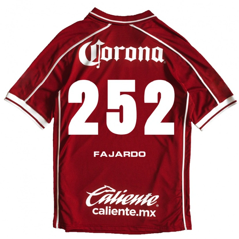 Danxen Hombre Camiseta Rafael Fajardo #252 Blanco Rojo 1ª Equipación 2026/27 La Camisa México