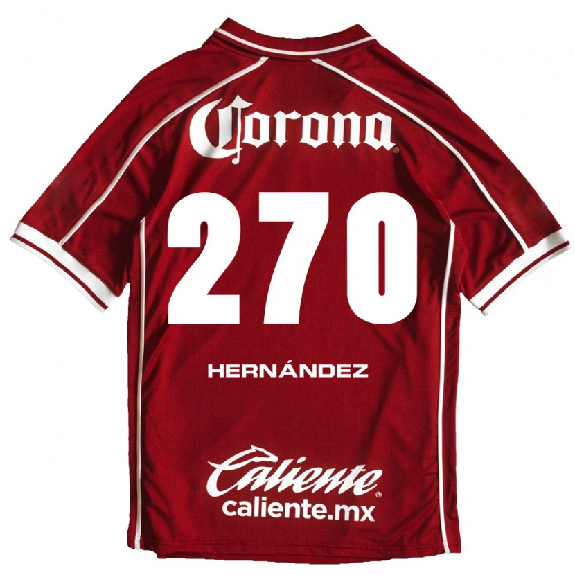 Danxen Hombre Camiseta Alberto Hernández #270 Blanco Rojo 1ª Equipación 2026/27 La Camisa México