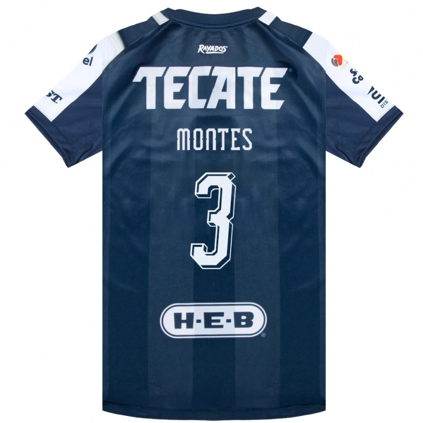 Danxen Hombre Camiseta Cesar Montes #3 Azul Tinta Blanco Rojo 1ª Equipación 2026/27 La Camisa México