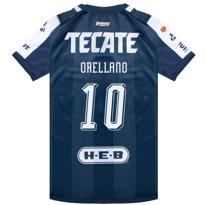 Danxen Hombre Camiseta Luca Orellano #10 Azul Tinta Blanco Rojo 1ª Equipación 2026/27 La Camisa México
