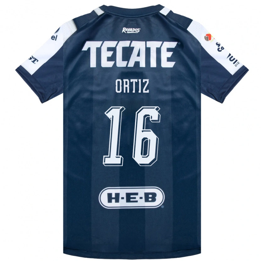 Danxen Hombre Camiseta Celso Ortiz #16 Azul Tinta Blanco Rojo 1ª Equipación 2026/27 La Camisa México