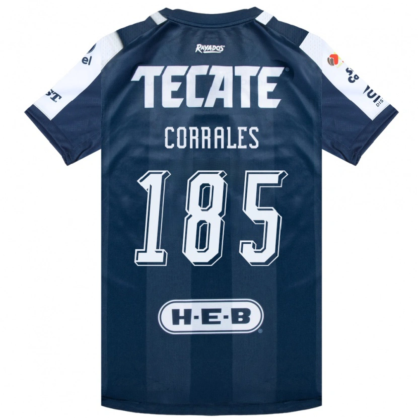 Danxen Hombre Camiseta Ángel Corrales #185 Azul Tinta Blanco Rojo 1ª Equipación 2026/27 La Camisa México