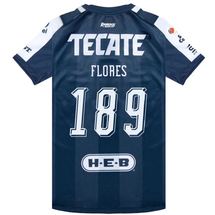Danxen Hombre Camiseta Yael Flores #189 Azul Tinta Blanco Rojo 1ª Equipación 2026/27 La Camisa México