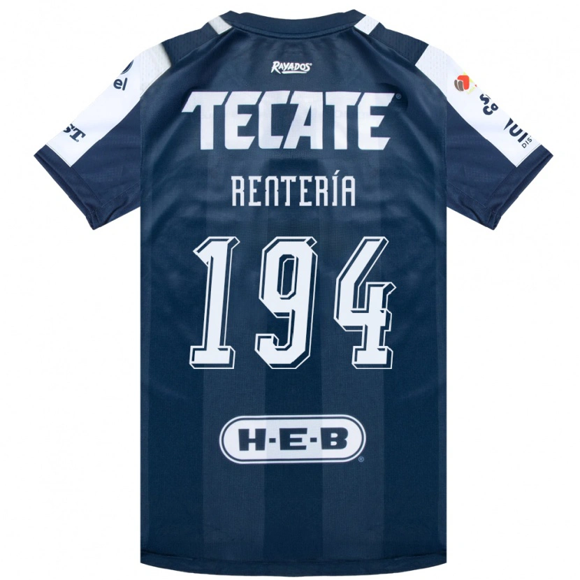 Danxen Hombre Camiseta Ricardo Rentería #194 Azul Tinta Blanco Rojo 1ª Equipación 2026/27 La Camisa México