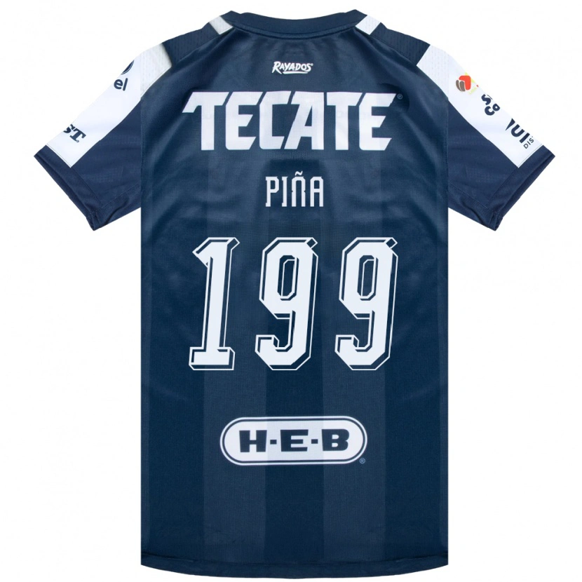Danxen Hombre Camiseta Ricardo Piña #199 Azul Tinta Blanco Rojo 1ª Equipación 2026/27 La Camisa México