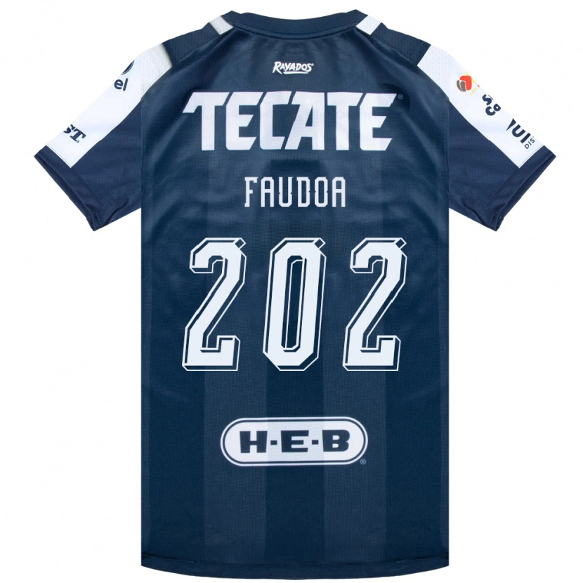 Danxen Hombre Camiseta Juan Faudoa #202 Azul Tinta Blanco Rojo 1ª Equipación 2026/27 La Camisa México