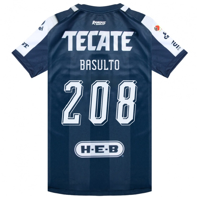Danxen Hombre Camiseta Luis Basulto #208 Azul Tinta Blanco Rojo 1ª Equipación 2026/27 La Camisa México