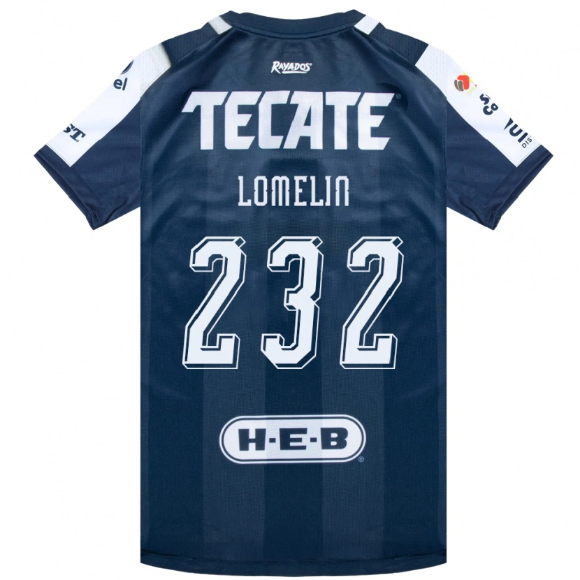 Danxen Hombre Camiseta Santiago Lomelin #232 Azul Tinta Blanco Rojo 1ª Equipación 2026/27 La Camisa México