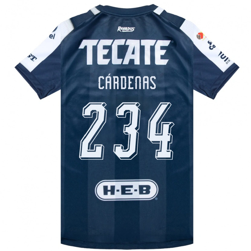 Danxen Hombre Camiseta Mahonry Cárdenas #234 Azul Tinta Blanco Rojo 1ª Equipación 2026/27 La Camisa México
