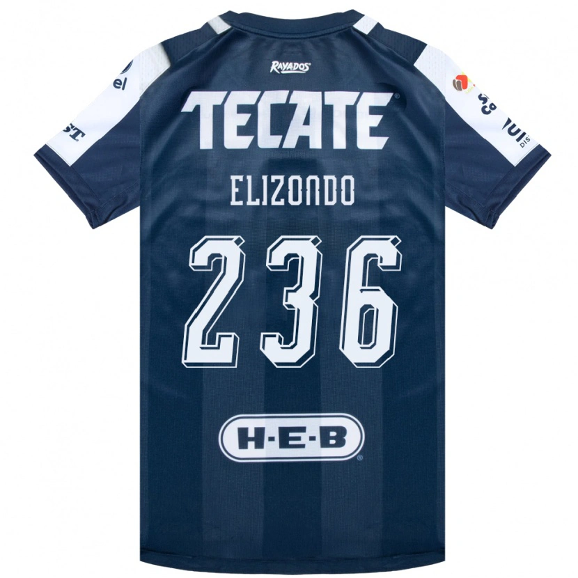 Danxen Hombre Camiseta Javier Elizondo #236 Azul Tinta Blanco Rojo 1ª Equipación 2026/27 La Camisa México
