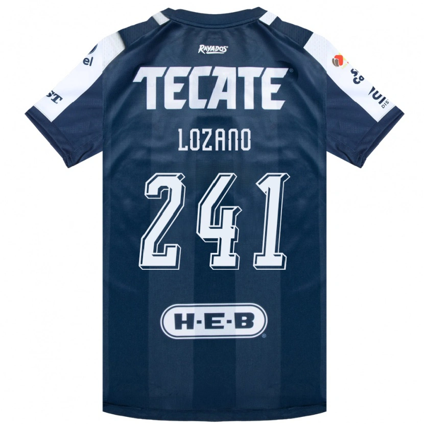 Danxen Hombre Camiseta Ronald Lozano #241 Azul Tinta Blanco Rojo 1ª Equipación 2026/27 La Camisa México