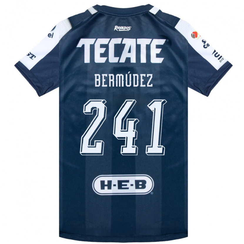 Danxen Hombre Camiseta Santiago Bermúdez #241 Azul Tinta Blanco Rojo 1ª Equipación 2026/27 La Camisa México