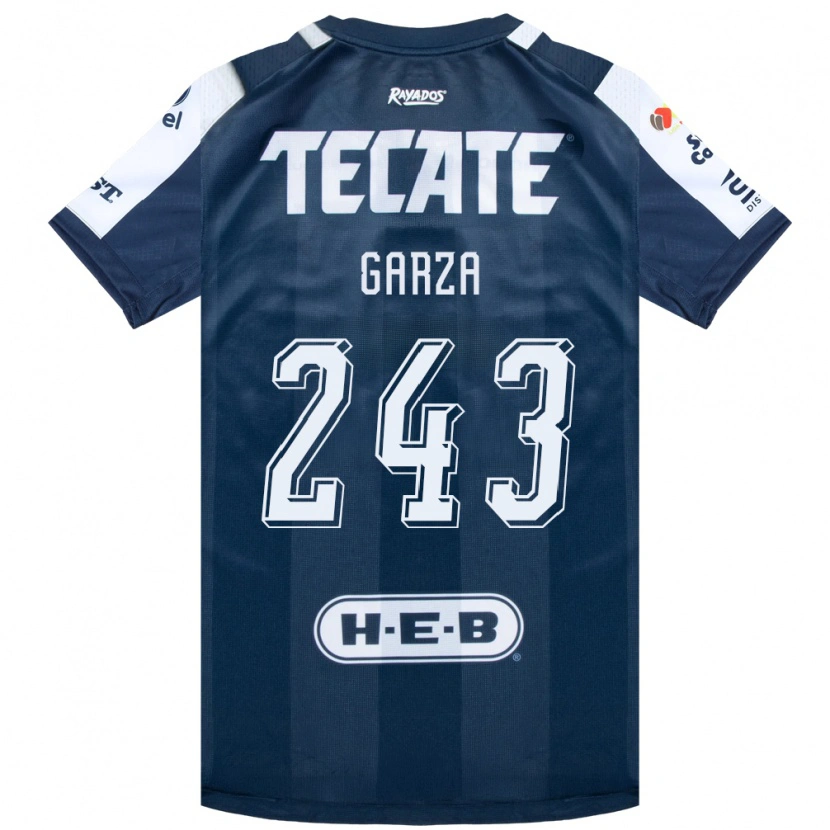 Danxen Hombre Camiseta Juan Garza #243 Azul Tinta Blanco Rojo 1ª Equipación 2026/27 La Camisa México