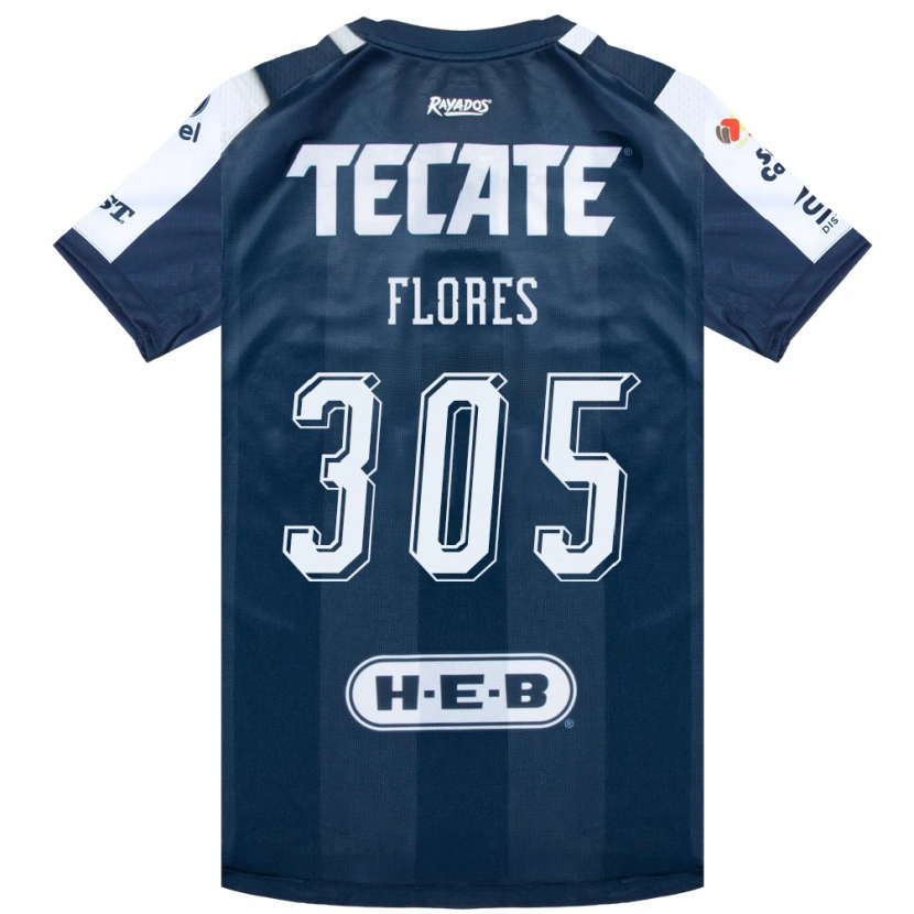 Danxen Hombre Camiseta Santiago Flores #305 Azul Tinta Blanco Rojo 1ª Equipación 2026/27 La Camisa México