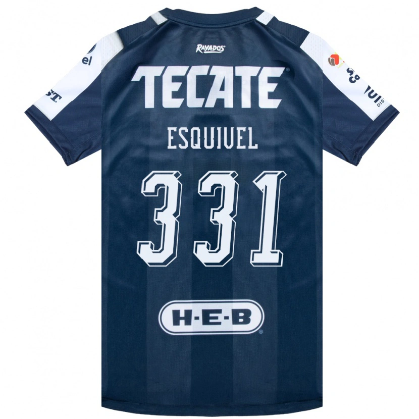Danxen Hombre Camiseta Abraham Esquivel #331 Azul Tinta Blanco Rojo 1ª Equipación 2026/27 La Camisa México