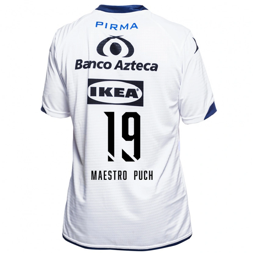 Danxen Hombre Camiseta Ignacio Maestro Puch #19 Blanco Negro Azul 1ª Equipación 2026/27 La Camisa México