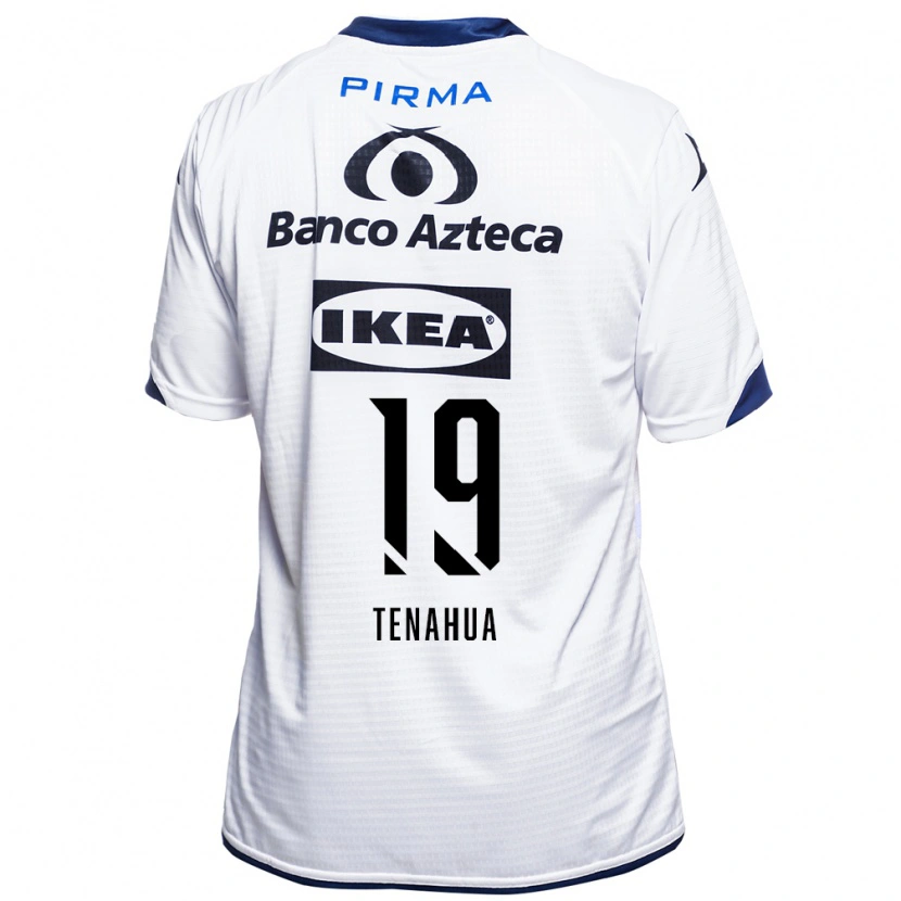 Danxen Hombre Camiseta Itzia Tenahua #19 Blanco Negro Azul 1ª Equipación 2026/27 La Camisa México