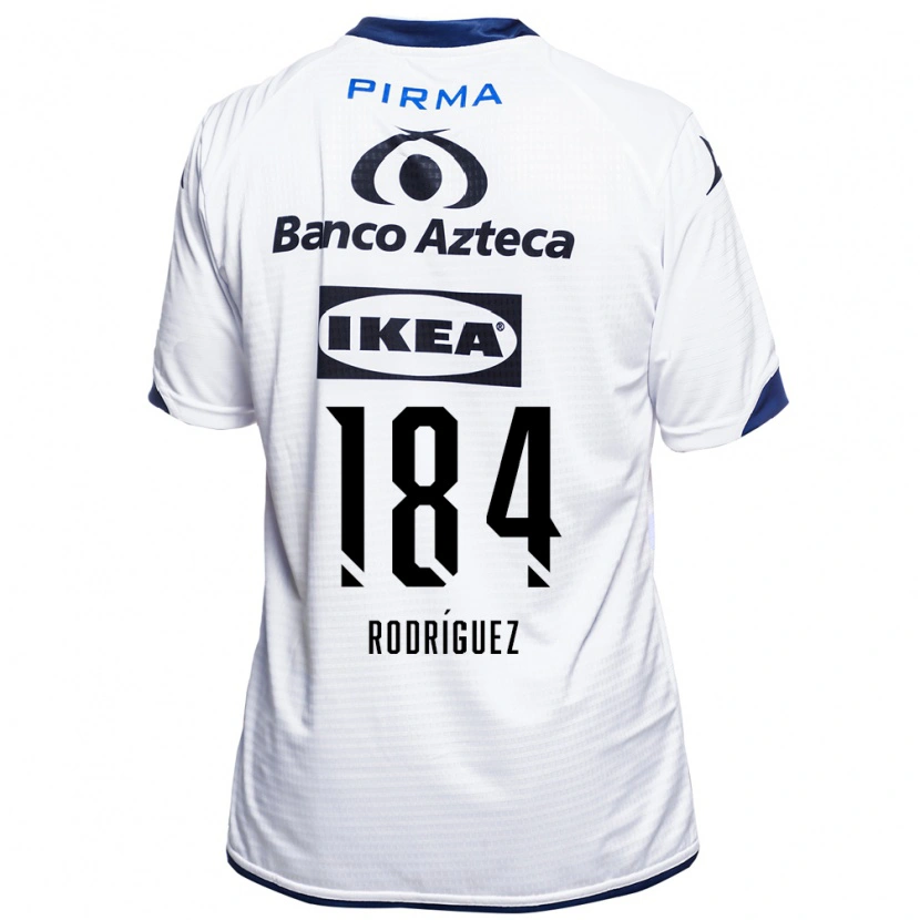 Danxen Hombre Camiseta Christopher Rodríguez #184 Blanco Negro Azul 1ª Equipación 2026/27 La Camisa México