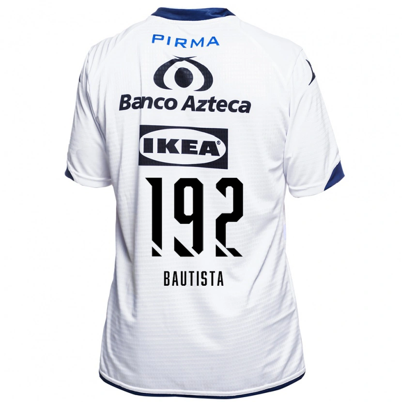 Danxen Hombre Camiseta Gael Bautista #192 Blanco Negro Azul 1ª Equipación 2026/27 La Camisa México
