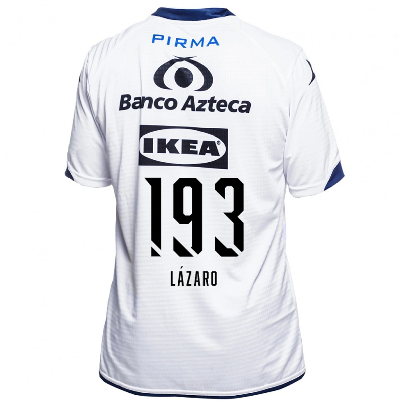 Danxen Hombre Camiseta Juan Lázaro #193 Blanco Negro Azul 1ª Equipación 2026/27 La Camisa México