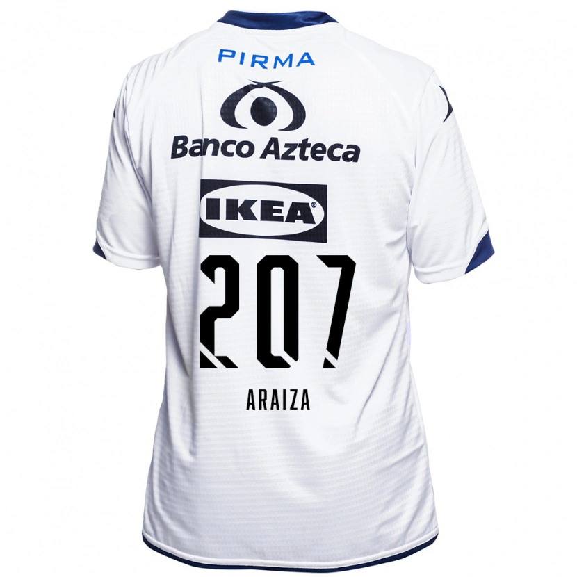 Danxen Hombre Camiseta Daniel Araiza #207 Blanco Negro Azul 1ª Equipación 2026/27 La Camisa México