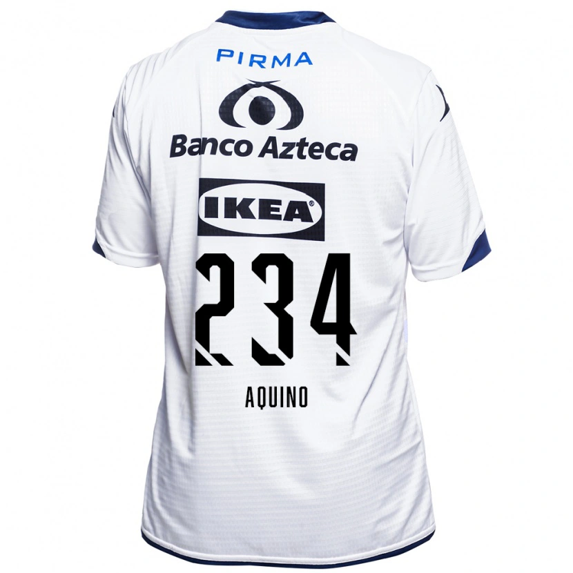 Danxen Hombre Camiseta Andy Aquino #234 Blanco Negro Azul 1ª Equipación 2026/27 La Camisa México