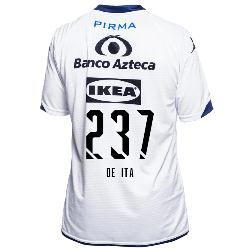 Danxen Hombre Camiseta Alejandro De Ita #237 Blanco Negro Azul 1ª Equipación 2026/27 La Camisa México