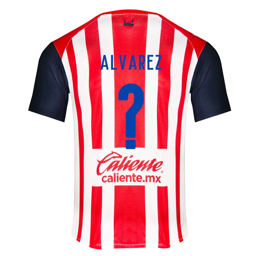 Danxen Hombre Camiseta Sergio Álvarez #0 Rojo Negro Blanco 1ª Equipación 2026/27 La Camisa México