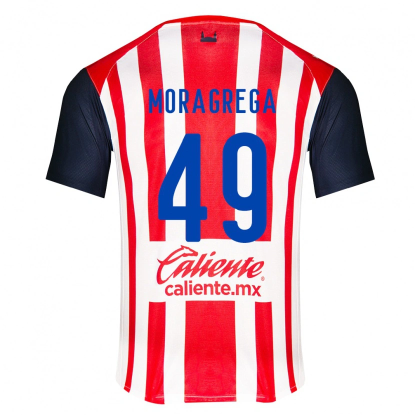 Danxen Hombre Camiseta Vladimir Moragrega #49 Rojo Negro Blanco 1ª Equipación 2026/27 La Camisa México