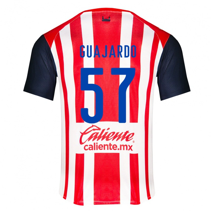 Danxen Hombre Camiseta Dylan Guajardo #57 Rojo Negro Blanco 1ª Equipación 2026/27 La Camisa México