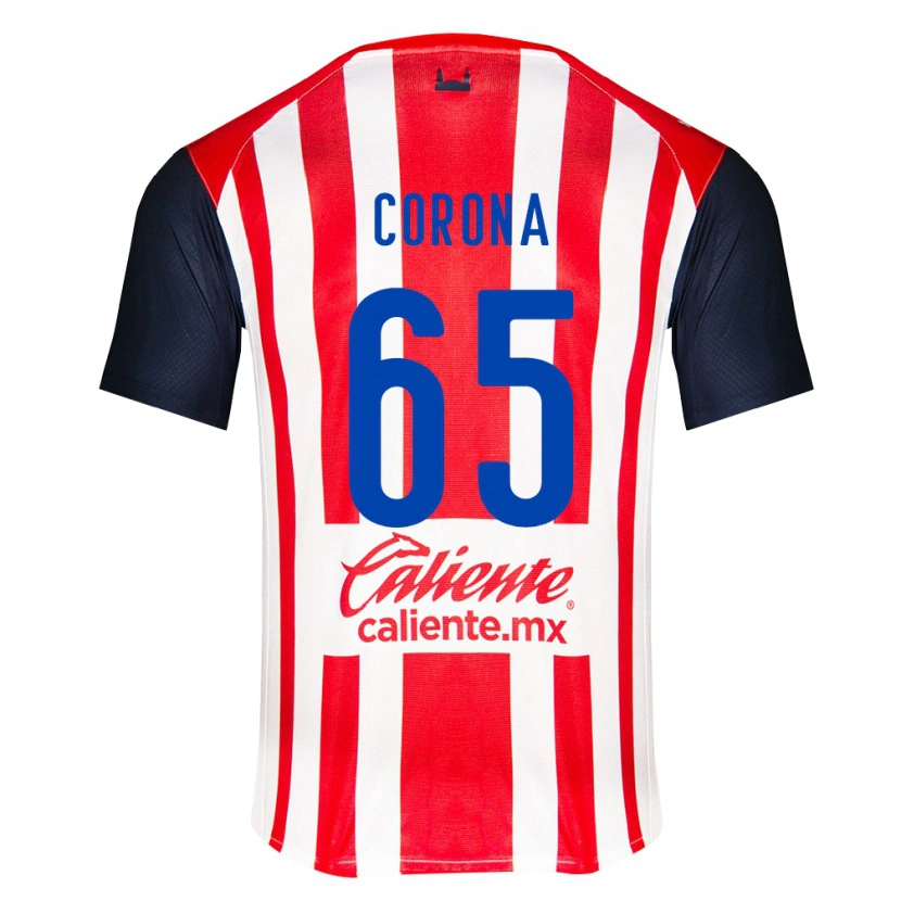 Danxen Hombre Camiseta Carlos Corona #65 Rojo Negro Blanco 1ª Equipación 2026/27 La Camisa México