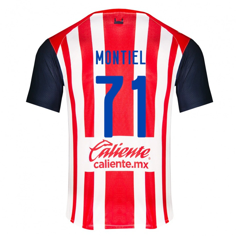 Danxen Hombre Camiseta Erick Montiel #71 Rojo Negro Blanco 1ª Equipación 2026/27 La Camisa México