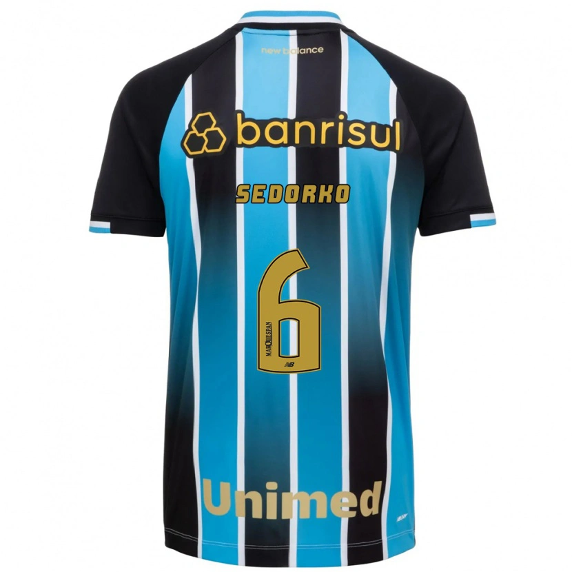 Danxen Hombre Camiseta Gabriel Sedorko #6 Azul Marrón Negro 1ª Equipación 2026/27 La Camisa México