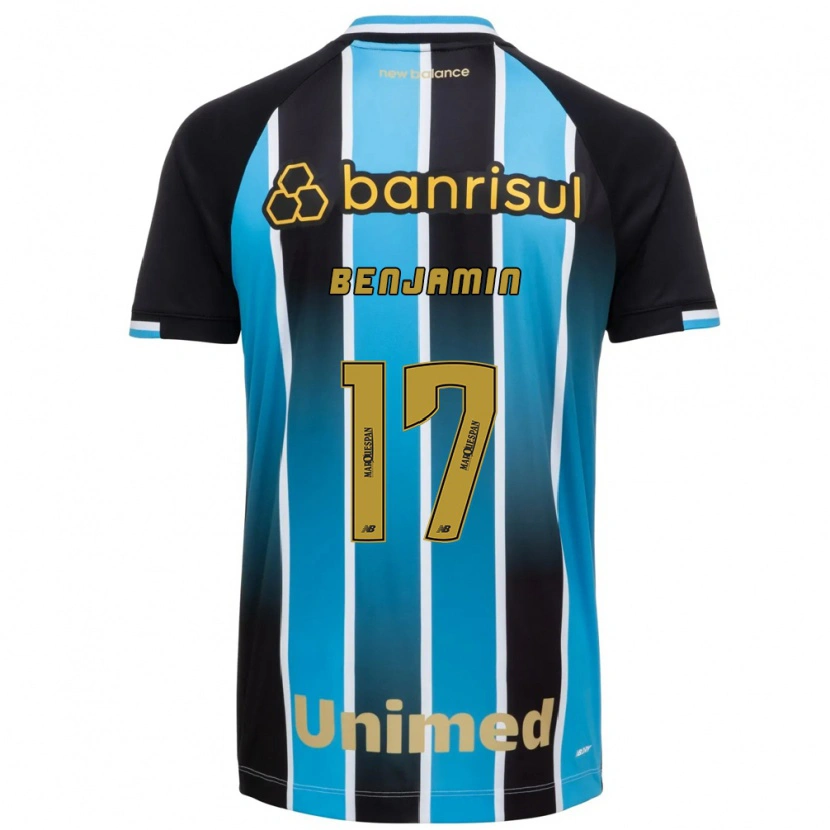 Danxen Hombre Camiseta Benjamin Dos Santos #17 Azul Marrón Negro 1ª Equipación 2026/27 La Camisa México