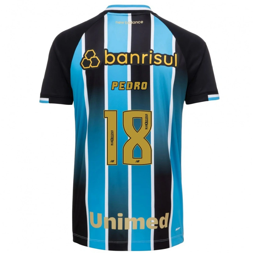 Danxen Hombre Camiseta João Pedro #18 Azul Marrón Negro 1ª Equipación 2026/27 La Camisa México