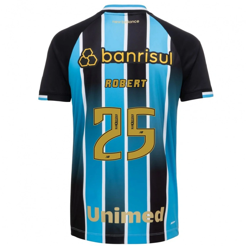 Danxen Hombre Camiseta Jhonata Robert #25 Azul Marrón Negro 1ª Equipación 2026/27 La Camisa México