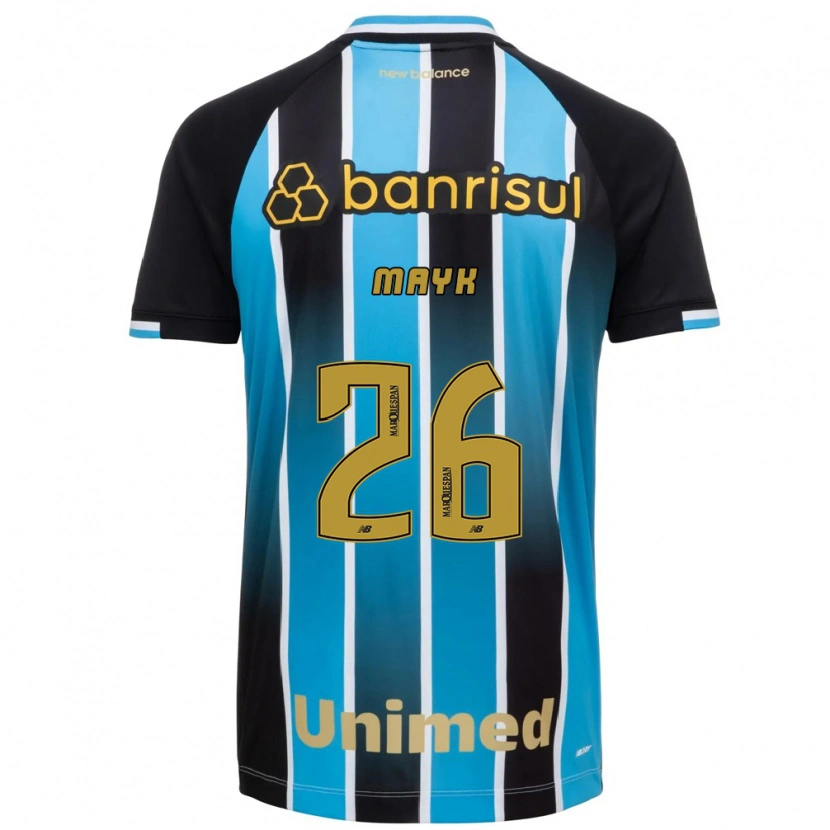 Danxen Hombre Camiseta Mayk #26 Azul Marrón Negro 1ª Equipación 2026/27 La Camisa México