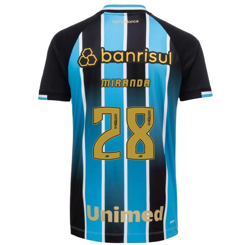 Danxen Hombre Camiseta Paulo Miranda #28 Azul Marrón Negro 1ª Equipación 2026/27 La Camisa México