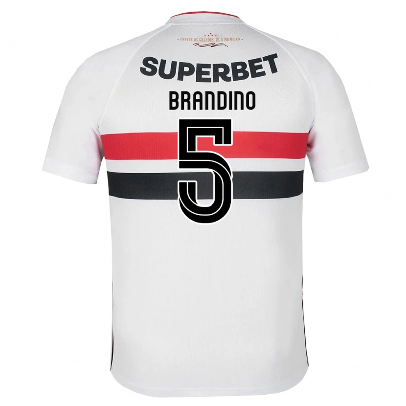 Danxen Hombre Camiseta Kika Brandino #5 Blanco Rojo Negro 1ª Equipación 2026/27 La Camisa México