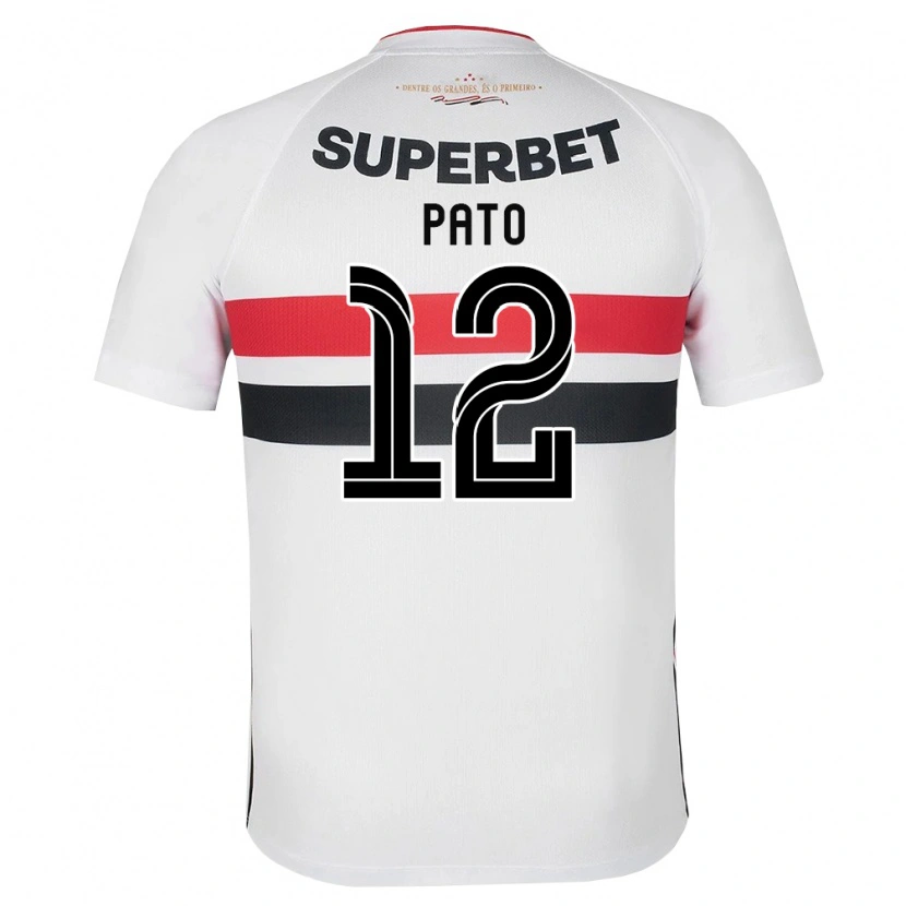 Danxen Hombre Camiseta Alexandre Pato #12 Blanco Rojo Negro 1ª Equipación 2026/27 La Camisa México