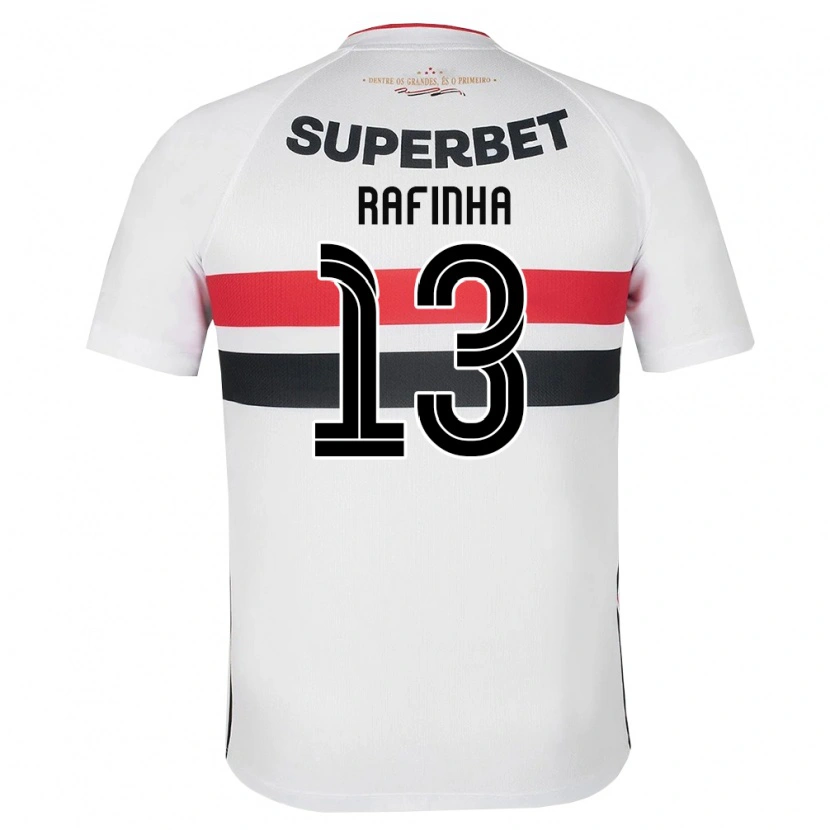 Danxen Hombre Camiseta Rafinha #13 Blanco Rojo Negro 1ª Equipación 2026/27 La Camisa México